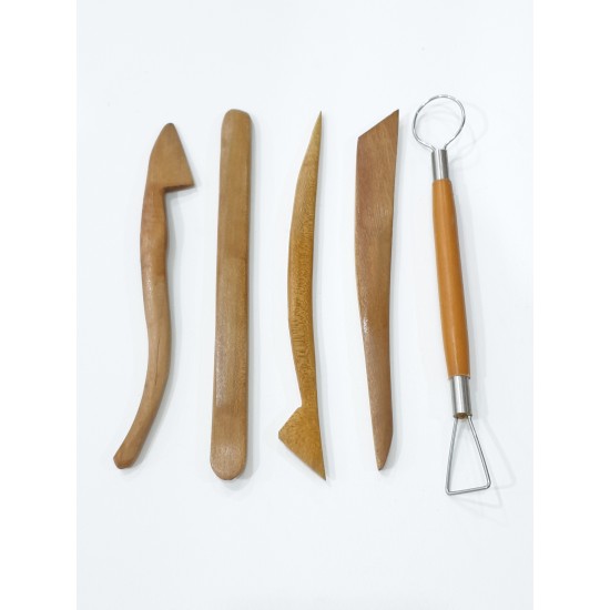 Wooden Porcelain Engraving tools Set / 5 Piece PICASSO 047